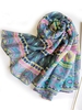 Geometric Pattern Voile Scarf