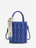 Geometry Embossed Solid Color Tote Bag