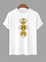 Gesture Money Smile Graphic T-shirt Xl White