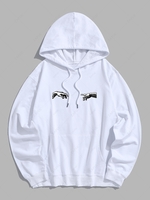 Gesture Renaissance Graphic Cotton Hoodie L White