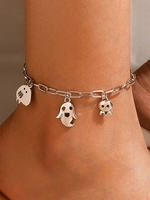 Ghost Face Halloween Chain Anklet