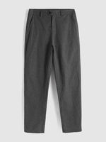 Gingham Pockets Tapered Office Pants Xl Gray