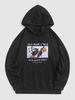 Glamour Style Panda Graphic Hoodie M Black