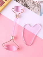 Glass Facial Massage Roller and Guasha Board