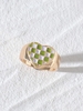 Glazed Checkerboard Heart Ring