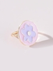 Glazed Flower Pattern Ring