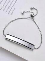 Glazed Lines Pattern ID Bracelet