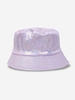 Glitter Faux Leather Reversible Bucket Hat