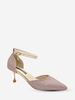 Glitter Metallic Kitten Heel Pumps