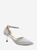 Glitter Metallic Kitten Heel Pumps
