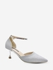 Glitter Metallic Kitten Heel Pumps