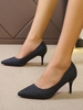 Glitter Pointed Toe Heeled Pumps