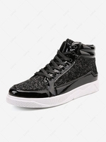 Glitter Sequin High Top Stage Skate Shoes