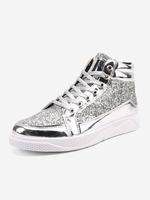 Glitter Sequin High Top Stage Skate Shoes