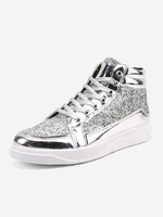 Glitter Sequin High Top Stage Skate Shoes