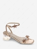 Glitter Stars Transparent Heel Sandals