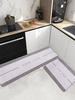 GOOD LUCK Stripe Pattern Kitchen Mat