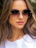 Gradient Cutting Edge Rimless Sunglasses