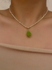 Grape Pendant Faux Crystal Necklace