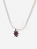 Grape Pendant Faux Crystal Necklace