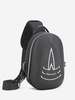 Graphic USB Charging Port Waterproof Sling Bag