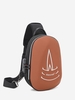Graphic USB Charging Port Waterproof Sling Bag