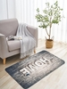 Gray HOME Text Pattern Sponge Ground Pad