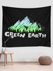GREEN EARTH Mountain Pattern Wall Hanging Tapestry