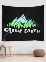GREEN EARTH Mountain Pattern Wall Hanging Tapestry