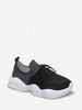 Grid Pattern Lace Up Running Shoes