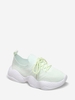 Grid Pattern Lace Up Running Shoes