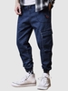 Guitar Applique Drawstring Joggers Cargo Jeans 3xl Cadetblue