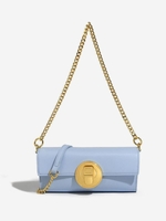 Half CHain Metal Decor Crossbody Bag