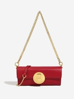Half CHain Metal Decor Crossbody Bag