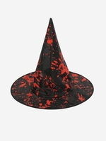 Halloween Blood Pattern Witch Costume Hat