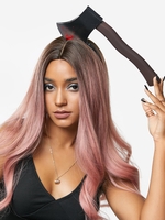 Halloween Cospaly Bloody Tools Through Head Headband