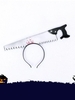 Halloween Cospaly Bloody Tools Through Head Headband