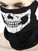 Halloween Costume Skeleton Print Mask Scarf