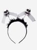 Halloween Costume Skull Decor Faux Fur Headband