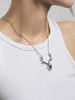 Halloween Deer Horn Skull Pendant Necklace