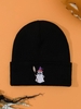 Halloween Ghost Embroidered Beanie Hat