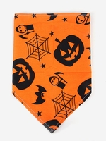 Halloween Graphic Triangular Pet Scarf