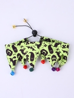 Halloween Pattern Bells Decor Pet Collar Scarf