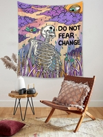 Halloween Skeleton Painting Pattern Wall Hanging Tapestry