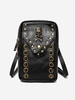 Halloween Skull Rivet Studded Phone Crossbody Bag