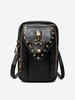Halloween Skull Studded Phone Crossbody Bag