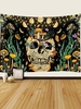 Halloween SKulls Mushroom Pattern Wall Hanging Tapestry
