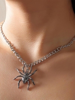 Halloween Spider Pendant Necklace