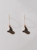 Halloween Star Moon Pattern Wizard Hat Pendant Drop Earrings