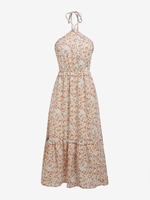Halter Open Back Tiny Floral Midi Dress S